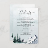 Bosgegevens over het Elegant Waterverf Mountain Informatiekaartje (Voorkant / Achterkant)