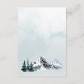 Bosgegevens over het Elegant Waterverf Mountain Informatiekaartje (Achterkant)