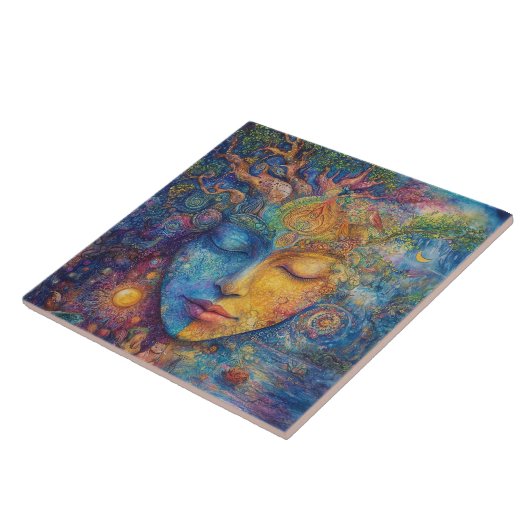 bosgodin tegeltje (Zijkant)