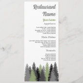 Bosgrijs, Restaurant Slimline Menu (Voorkant)