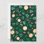 Bosgroen bos met stutbos Oh baby shower Kaart (Achterkant)