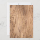 Bosgroen Bos Vrienden Boho baby shower Kaart (Achterkant)