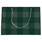 Bosgroen Buffalo Plaid Groot Cadeauzakje (Voorkant)