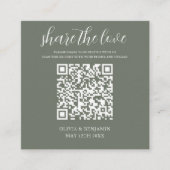 Bosgroen | Deel de Love QR-code Informatiekaartje (Voorkant)