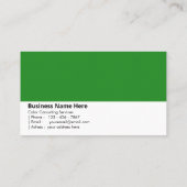 Bosgroen | "Diep en uitnodigend" Visitekaartje (Achterkant)