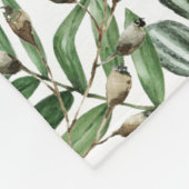 Bosgroen Dieren Aangepast Monogram Naam Fleece Deken (Hoek)