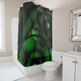 Bosgroen Douchegordijn