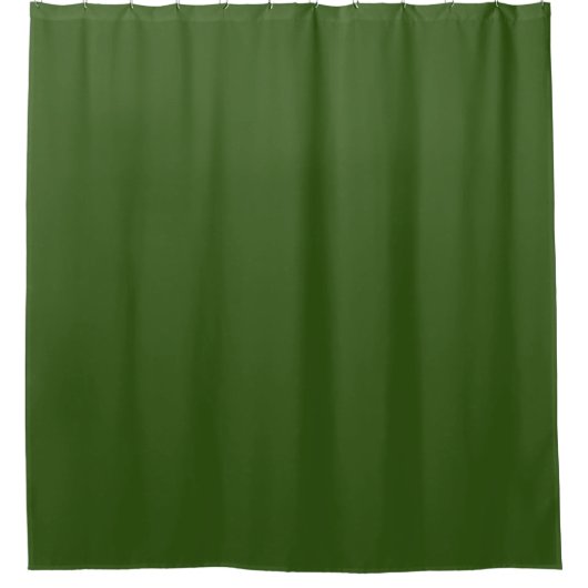Bosgroen: Effen uniforme kleur Douchegordijn (Voorkant)