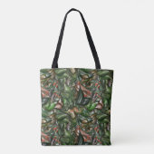 Bosgroen en bessen tote bag (Achterkant)