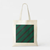 Bosgroen en houtskoolvezel strips tote bag (Achterkant)