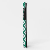 Bosgroen en wit diamantpatroon Case-Mate iPhone case (Achterkant/links)