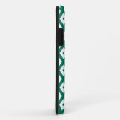 Bosgroen en wit diamantpatroon Case-Mate iPhone case (Achterkant/rechts)
