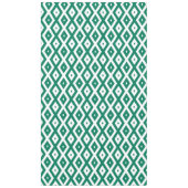 Bosgroen en wit diamantpatroon tafelkleed (Voorkant)