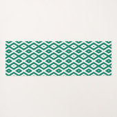 Bosgroen en wit diamantpatroon yogamat (Achterkant (horizontaal))