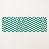 Bosgroen en wit diamantpatroon yogamat (Voorkant (horizontaal))