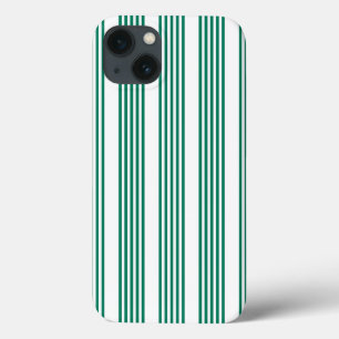 Bosgroen en wit vijf streepjespatroon Case-Mate iPhone case