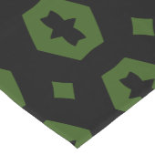 Bosgroen en zwart: Geometriana 1 Korte Tafelloper (Hoek)