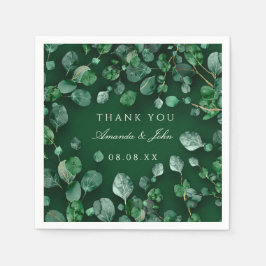 Bosgroen Eucaliptus Rustiek bruiloft evenement Servet