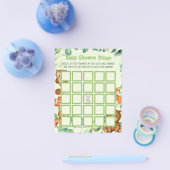 Bosgroen Eucalyptus Baby Shower Bingo Flyer (Enkel)