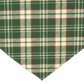 bosgroen geplakt patroon korte tafelloper (Hoek)