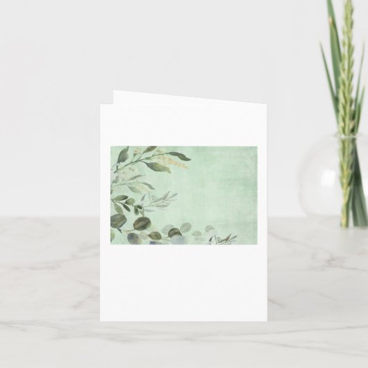 Bosgroen Goud Herten Verjaardagskaart (Achterkant)