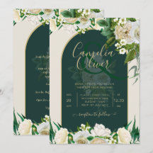 Bosgroen Goud Witte Rozen Winter Huwelijk