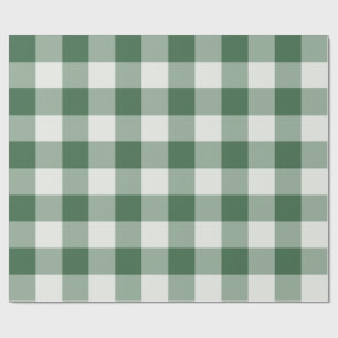Bosgroen grote Buffalo geruite Gingham Cadeaupapier