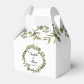 Bosgroen Huwelijksfeest Bedankdoosjes (Voorkant Zijde)