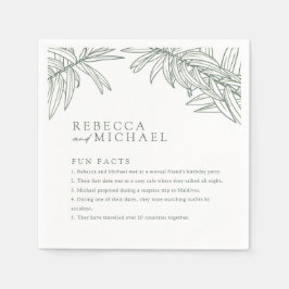 Bosgroen Leuke weetjes Eenvoudige botanische afbee Servet