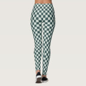 Bosgroen mos dambordpatroon leggings (Achterkant)