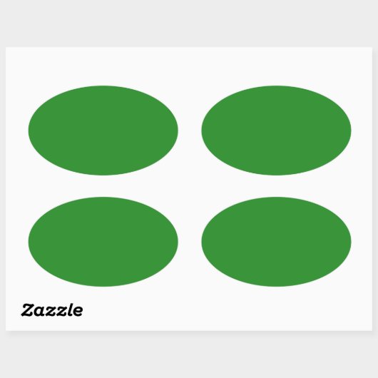 Bosgroen Ovale Sticker (Vel)
