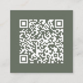Bosgroen | QR-code | Trouw-RSVP Informatiekaartje (Achterkant)