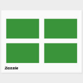 Bosgroen Rechthoekige Sticker (Vel)