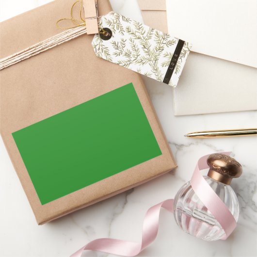 Bosgroen Rechthoekige Sticker (Geschenken)