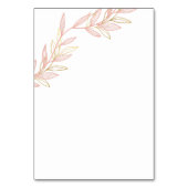 Bosgroen Roze Blad Tafelnummer Kaart 2 (Achterkant)