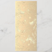 Bosgroen rustieke bruiloft menu (Achterkant)