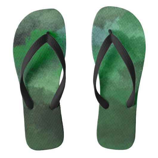 Bosgroen Teenslippers (Voetbed)