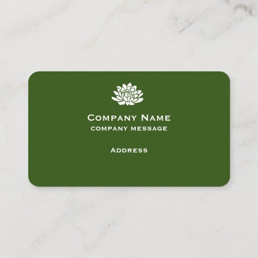  bosgroen Visitekaartje (Achterkant)