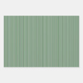 Bosgroen & Witte Strepen Inpakpapier Vel (Voorkant 3)
