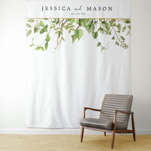 Bosgroene Achtergrond Fotohokje Wandkleed (In situ)