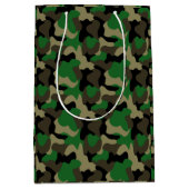 Bosgroene bos camouflagevibes medium cadeauzakje (Voorkant)