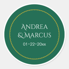 bosgroene cirkel ronde sticker