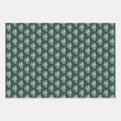 Bosgroene denboom kerstboombos inpakpapier vel (Voorkant 3)