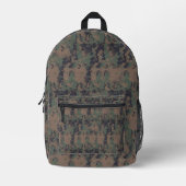Bosgroene digitale camouflage bedrukte rugzak (Voorkant)