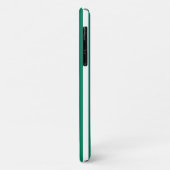 Bosgroene en witte snoepstrepen Case-Mate iPhone case (Achterkant/links)