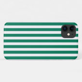 Bosgroene en witte snoepstrepen Case-Mate iPhone case (Achterkant (horizontaal))