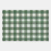 Bosgroene Gingham Inpakpapier Vel (Voorkant 2)