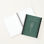 Bosgroene Haute Couture Modetekenschoolboek Notitieboek (Binnen)