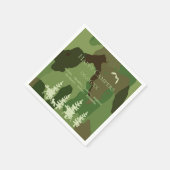Bosgroene jagers camouflage wild campers servet (Hoek)