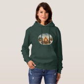 Bosgroene kampvuur hoodie ! (Voorkant volledig)